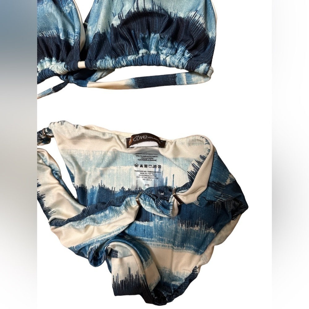 Lenny Niemeyer Blue and White Tie-Dye Bikini Set /Size Small - LKY x The Cove - Picture 5 of 9